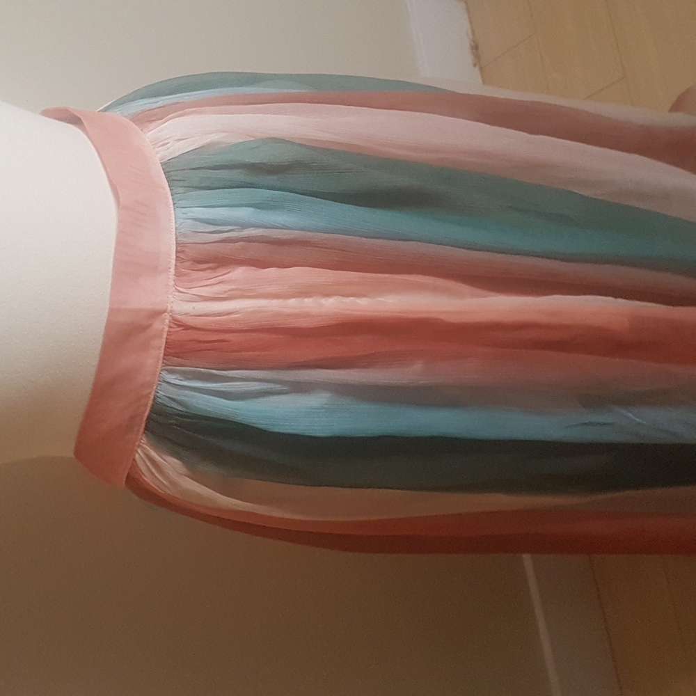 Sheer and colorfull maxi skirt - Picture 6 of 13